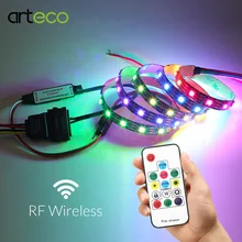 1 комплект 30/60 светодиодный s/m W2811 RGB светодиодный полосы 1 м 14Key RF беспроводной пульт дистанционного управления SATA интерфейс питания Ambilight украшение