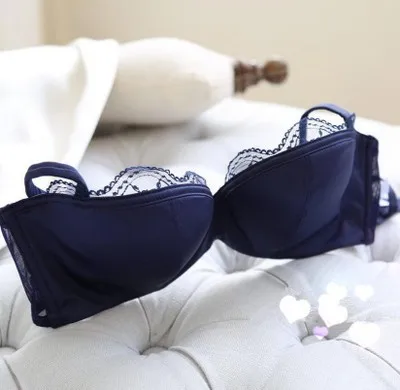 Cup A B C D 70 75 80 85 large size Europe half cup lingerie Satin bra