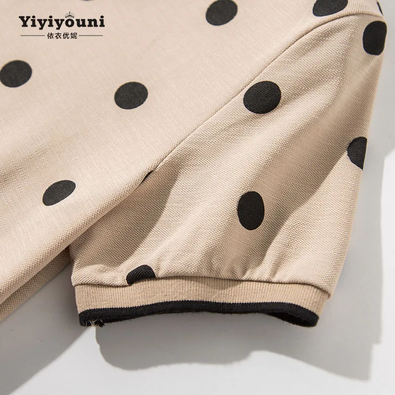 Long Dot Print Turn-down Shirt Dresses Women Polo 2019 Summer Straight Midi Dress Female Pockets Cotton Split Dress Plus Size Long Dot Print Turn-down Shirt Dresses Women Polo 2019 Summer Straight Midi Dress Female Pockets Cotton Split Dress Plus Size
