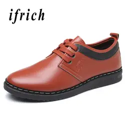 Мужские туфли в деловом стиле весна осень мужская повседневная обувь черный коричневый Винтажная обувь для мужчин Удобная прогулочная
