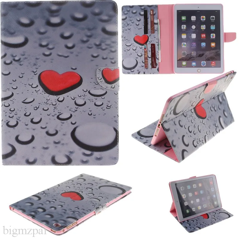 PU Leather Wallet Flip Case For Apple Air 2 Case For Apple Ipad 6 Folio Stand Tablet Cover 9.7 Inch Protector Skin Fundas Coque (42)