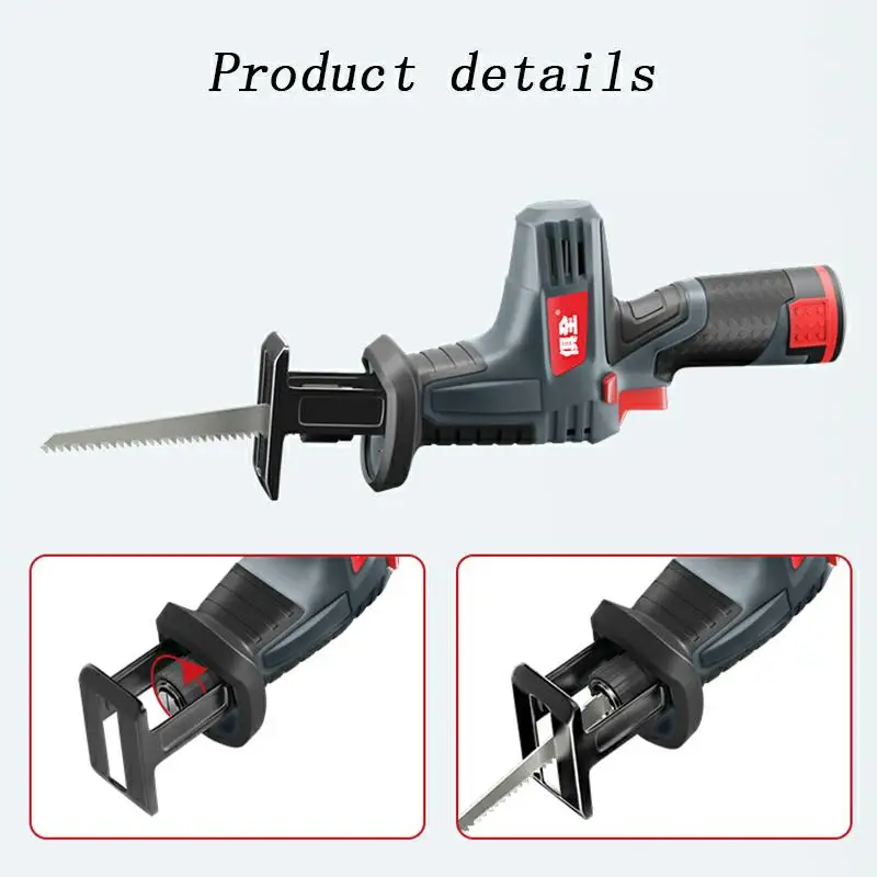 12V Portable Charging Reciprocating Saw Electric Saber Saw for wood mutifunctional power tools with lithium battery + box 12V Portable Charging Reciprocating Saw Electric Saber Saw for wood mutifunctional power tools with lithium battery + box