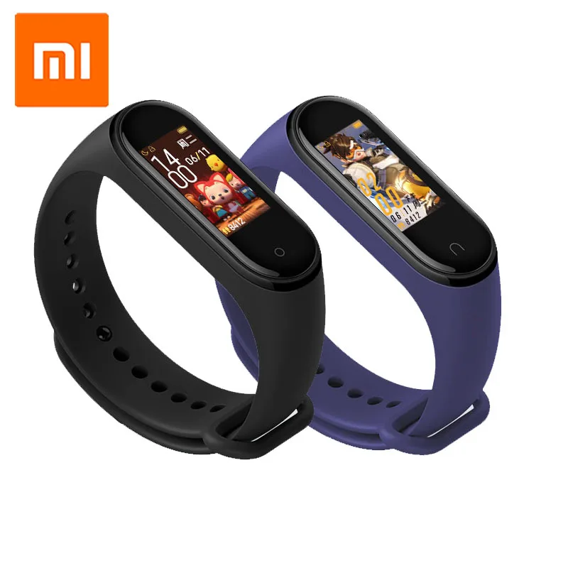 Глобальная версия Xiaomi mi Band 4 Smart mi Band 4 фитнес-трекер для измерения сердечного ритма браслет AMOLED цветной сенсорный экран водонепроницаемый браслет