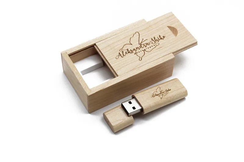 Флэшка в виде прищепки 3,0 деревянный USB + коробка USB флэш-накопитель 4 ГБ 8 ГБ 16 ГБ 32 ГБ карта памяти USB creativo персональный логотип оптом