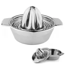 Соковыжималка для цитрусовых из нержавеющей стали+ ситечко ручная соковыжималка пресс-инструмент для лимона для Лайма апельсина фруктов