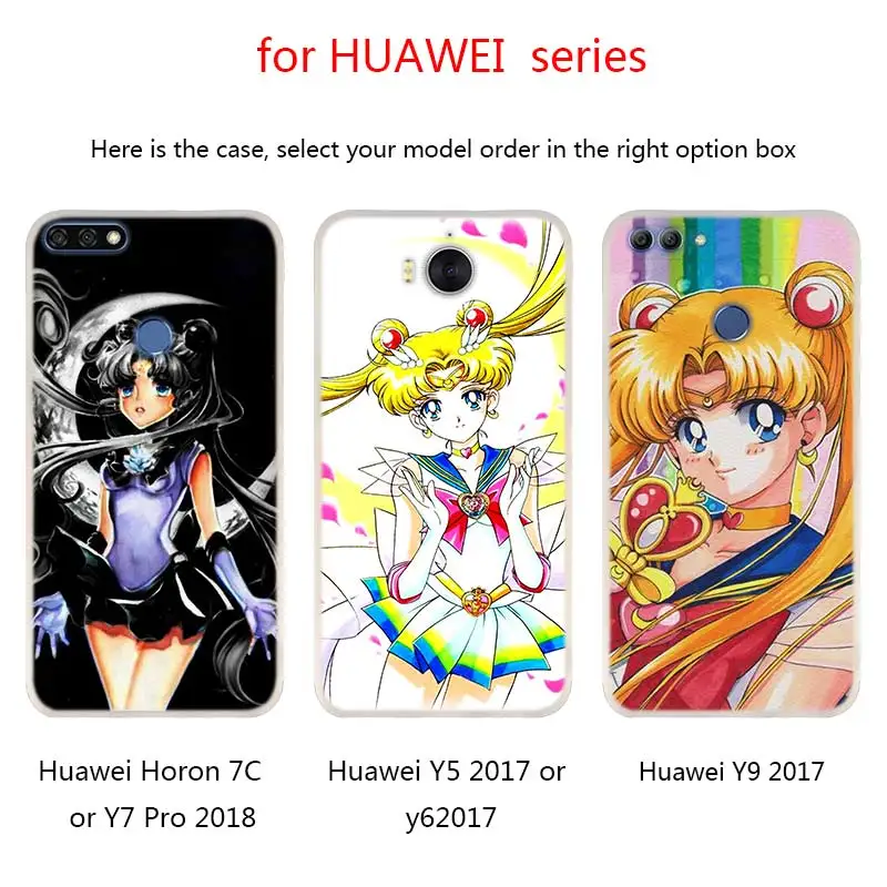 Мультяшные чехлы с Сейлор Мун для телефонов Huawei Mate 30 20 10 Lite Pro мягкий силиконовый