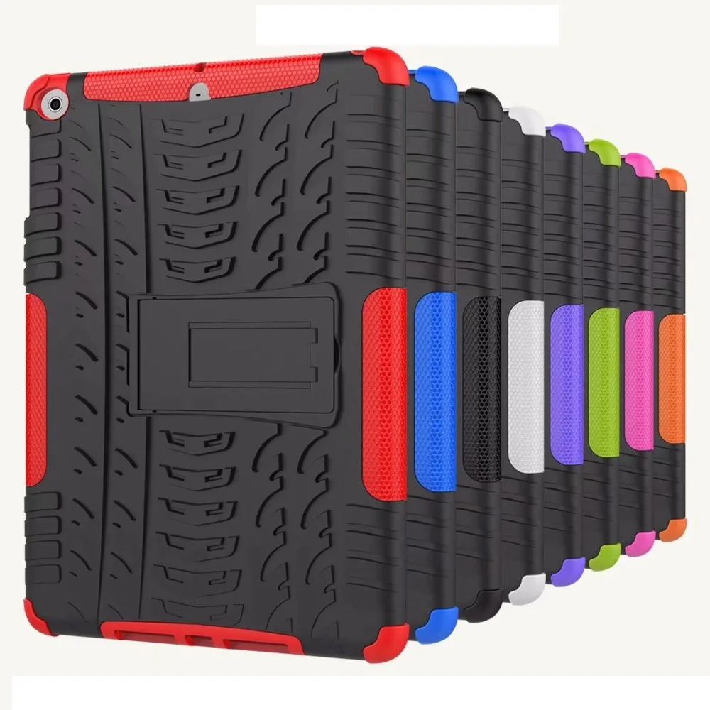 9.7'' High Duty Armor Coque For iPad Air Air 1 Case Shockproof PC + TPU Stand A1474 A1475 Protective Cover for iPad Air Case (1)