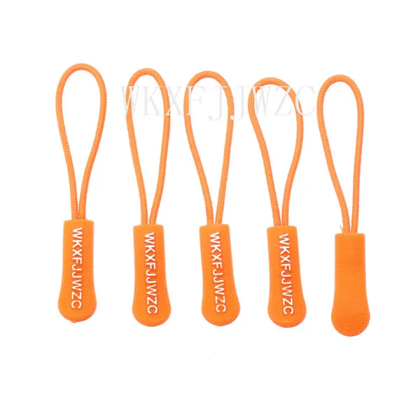 

20pcs Orange Zipper Pulls Strong Nylon Cord Non-slip with Rubber Gripper Pull To Fit Any Zipper Materials-Zipper Fixer