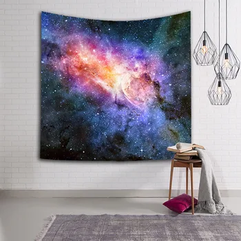 

Space Psychedelic Tapestries Starry Poster Sky Wall Hanging Universe Couches Home Decoration Starry Bedspread Large Woven Custom