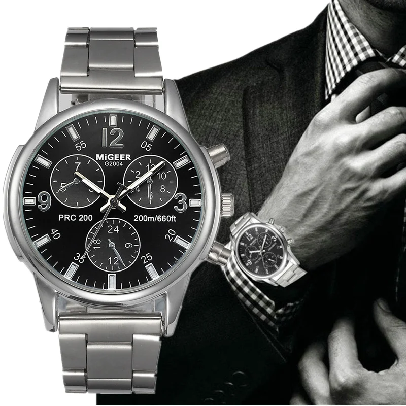 

Mens Watches Top Brand Luxury Stainless Steel Sports Watch Men Watch Quartz Men's Watch Clock Relogio Masculino Reloj Hombre