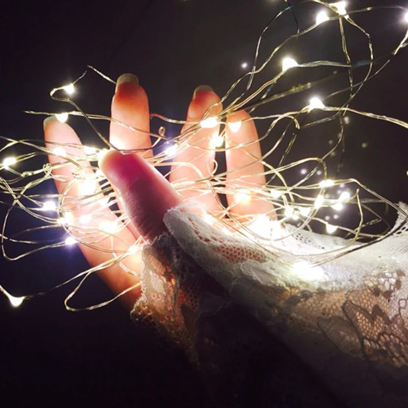 BTgeuse 5M LED Copper Wire String Lights Night Light Holiday Lighting for Wedding Party Garland Fairy Christmas Tree Decoration BTgeuse 5M LED Copper Wire String Lights Night Light Holiday Lighting for Wedding Party Garland Fairy Christmas Tree Decoration