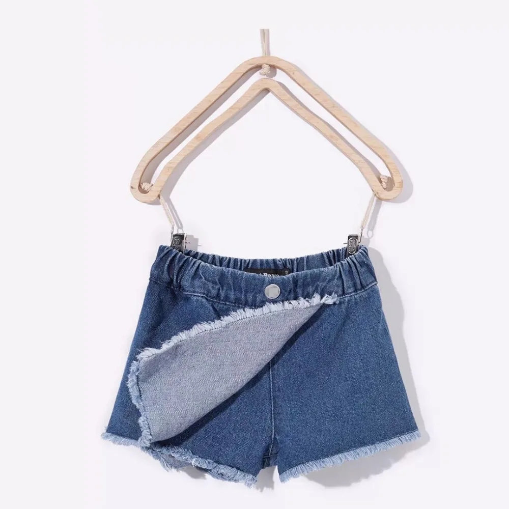 

Baby Girls Denim Skirts Casual Kids Clothing Ruffle Bottoming Pantskirts Soft Princess Clothes Birthday Gift Kids Girl Skirts