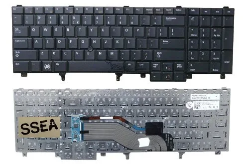 Новая клавиатура US для ноутбука Dell Latitude E5520 E5530 E6520 E6530 Precision M4600 M6600 оптом |