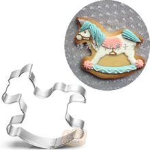 10 шт. детская игрушка лошадь металлический резак для печенья Форма репостерия Аксессуары для выпечки помадка торт инструмент для украшения печенья Форма