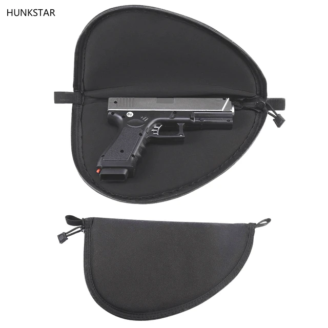 Tactical Hand Gun Bag Pistol Rug Portable Black Revolver Airsoft Carry