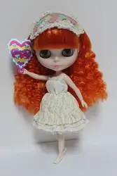 Кукла blygirl blyth голая кукла 30 см обычное тело orange красный челкой куклы c волосами для изменения макияж может заменить тела