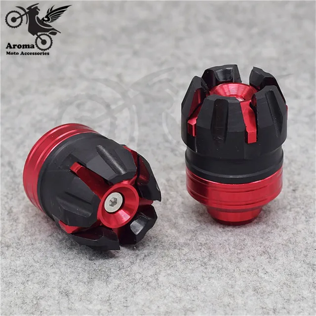 colorful scooter parts dirt pit bike accessories motocross wheel anticaida motorbike Crash Pad motorcycle frame sliders moto 2 red