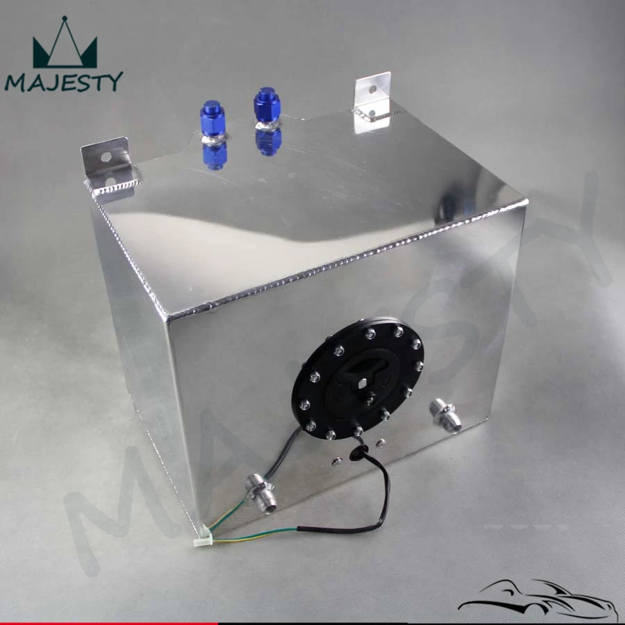 

Aluminum 8 Gallon 30.5 Liter Racing Drift Fuel Cell Tank + Level Sender Black / Silver