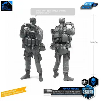 

Yufan Model 1/35 Figure Modern Us Special Force Soldier Photo Status 1/35 Resin Soldier Bee-12