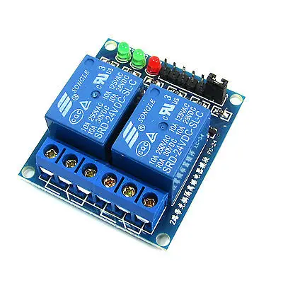 

24V 2Channel Optocoupler Driver Low Level Relay Expansion Board Module