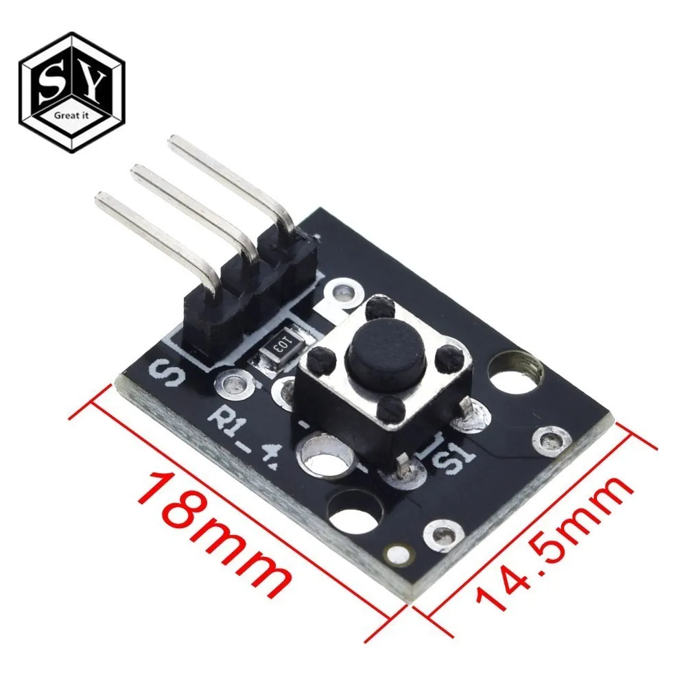 GREAT IT KY 004 3pin кнопка переключатель сенсорный модуль для Arduino Diy стартовый комплект