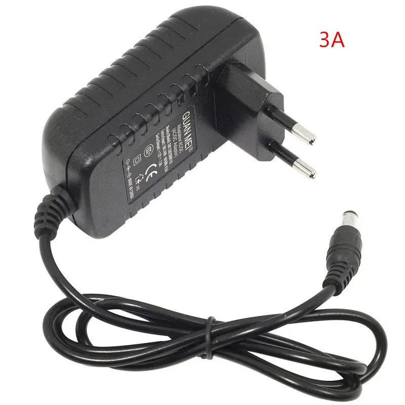 DC 12V адаптер питания AC100-240V трансформаторы Выход DC 12V 1A 2A 3A импульсный источник питания для светодиодной ленты