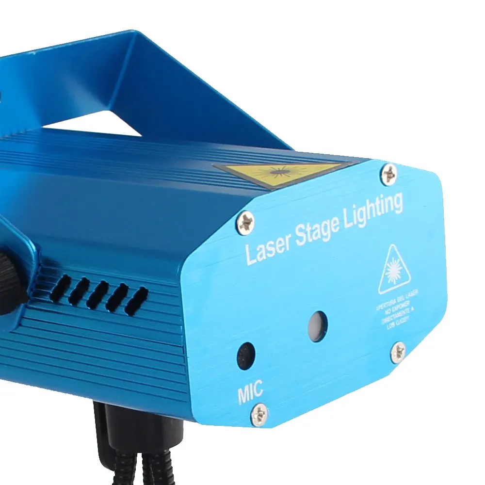 Mini Stage Effect Light Laser Projector 6 RGB Patterns Voice-control with Tripod AC110-240V USEU Plug Disco For Party Club Bar (35)