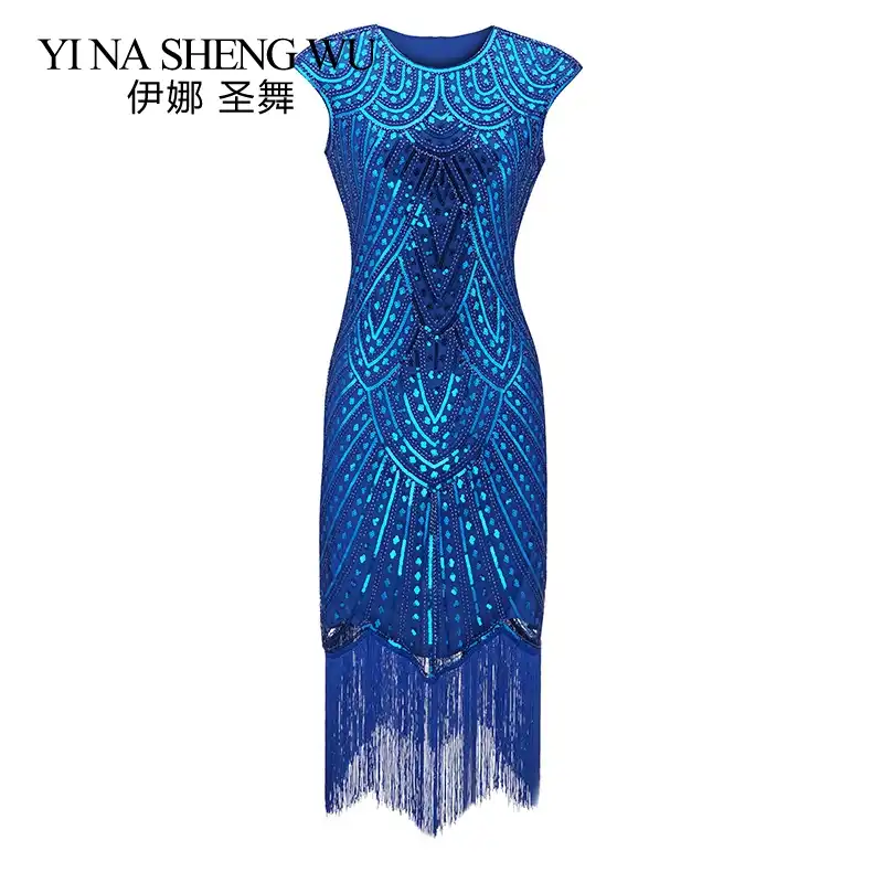 fringe flapper cocktail dress