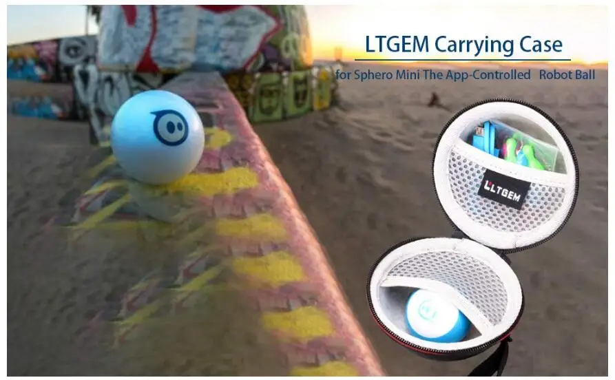 LTGEM EVA Жесткий Чехол для Sphero Mini Робот-шар с управлением через приложение-Дорожная Защитная сумка для хранения