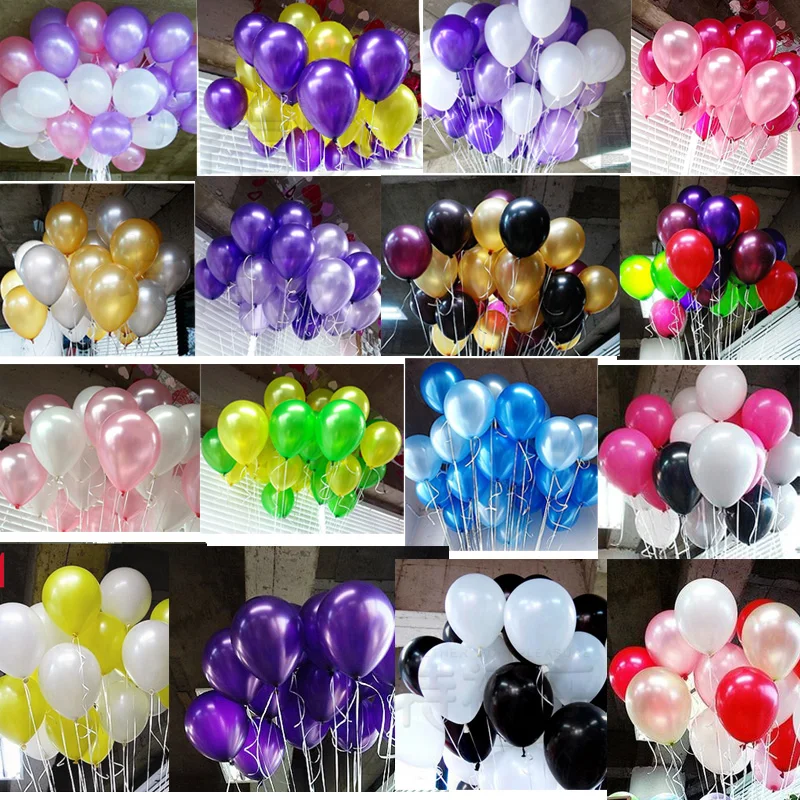 Жемчужные шары 20 шт 10 дюймов толщиной 2,2 г воздушные шары ко дню рождения украшения шарики для свадьбы розовые белые фиолетовые вечерние шары оптом