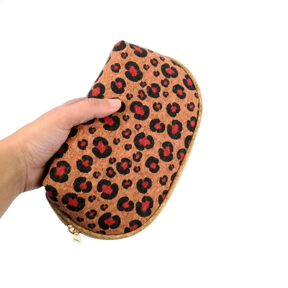 Cork purse leopard print 02