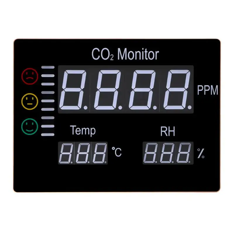 

Digital Wall Mount Air Temperature RH 9999PPM Carbon Dioxide CO2 Monitor For Detecting Concentration Temperature Humidity