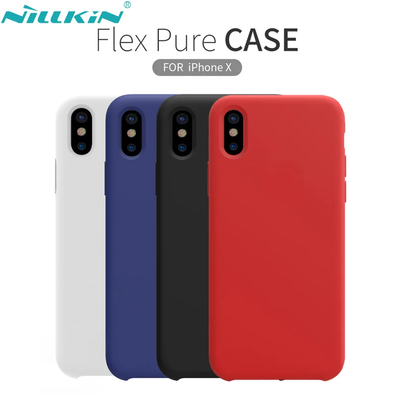 

NILLKIN 5.8'' for iPhone X 10 Funda Case Cover Liquid Smooth Silicone Protective Shell Protector Cover for iPhoneX iPhone10 Case