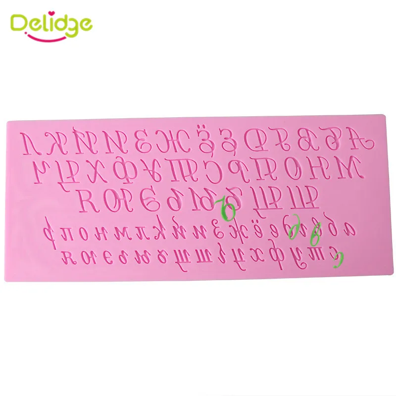 

Delidge 1pc Russian Alphabet Letters Silicone Cake Mold Sugarcraft Chocolate Pudding Mold For The Kitchen Baking Cake Tools