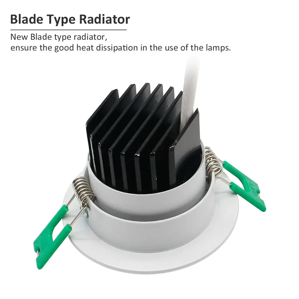 [DBF] новая модель матовый светодиодный светильник утопленный вниз высокий яркий