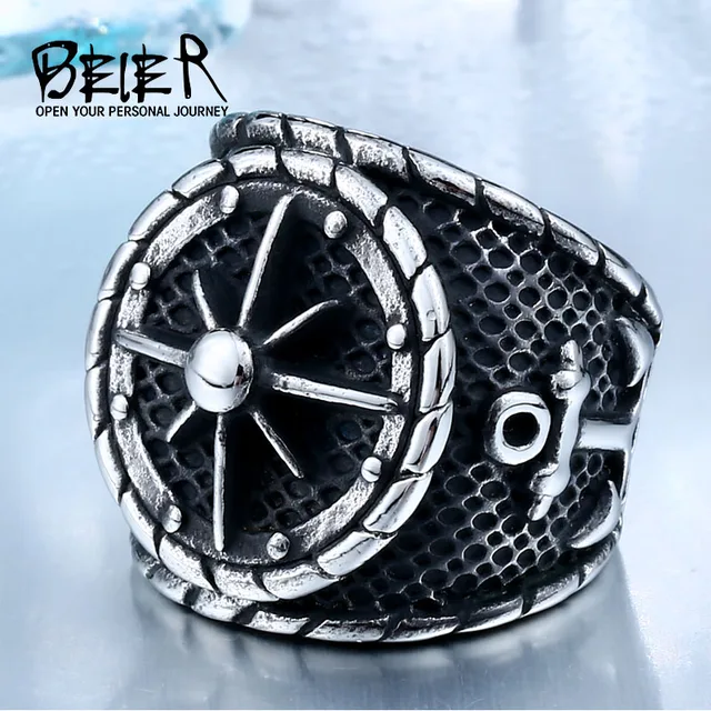 Cool Big Anchor Ring For Man Stainless Rock Punk Rings Men Titanium Steel Unique Cool Big Anchor Ring For Man Stainless Rock Punk Rings Men Titanium Steel Unique