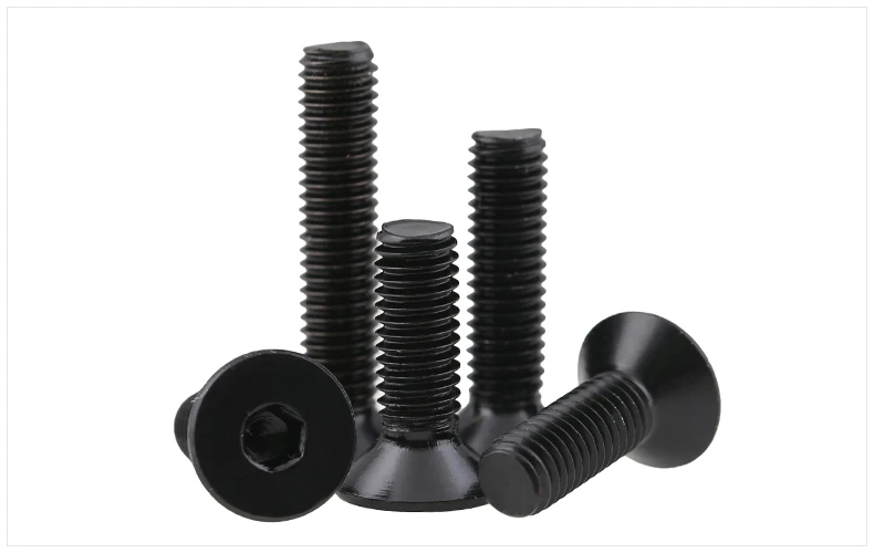 M4 M4* 10 M4x10 M4* 12 M4x12 M4* 16 M4x16 черный 304 болт из нержавеющей стали DIN7991 шестигранный плоский винт с потайной головкой CSK