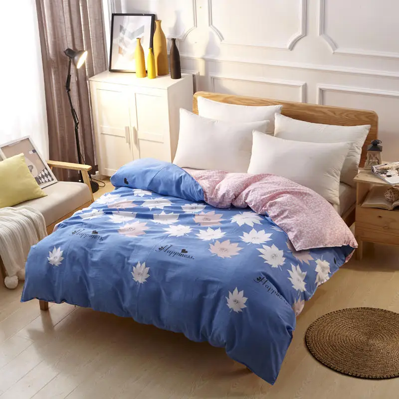 

1 Pcs Single Double Duvet Covers with Zipper 100% Cotton Soft Comforter Cover Twin Full Queen King Size Quilt Cover edredon