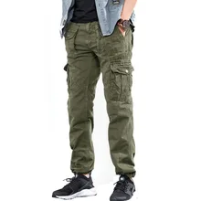 Прямая, новинка, осенние мужские военные брюки-карго, прямые, повседневные, длинные брюки AXP119