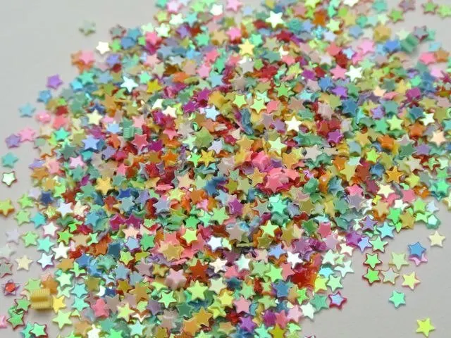 100 г Смешанные Цвет Star Блёстки свободные Tiny 3 мм Дизайн ногтей