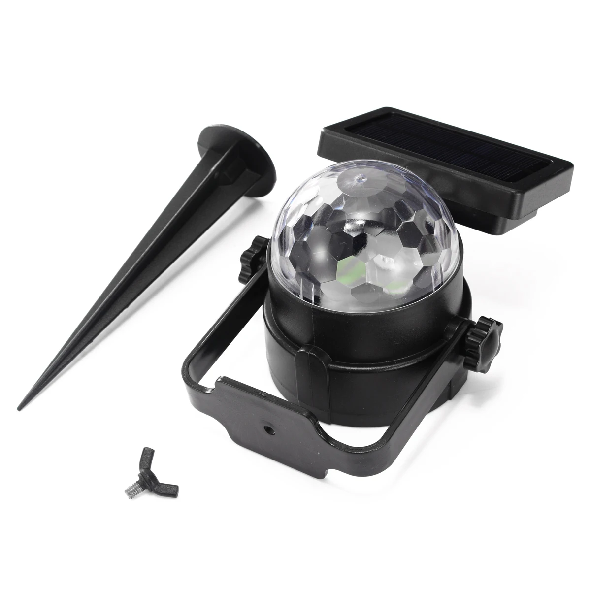 Mayitr Solar Power LED Projector Light Rotary Spotlight Moving Lawn Lamp For Outdoor Garden Yard Waterproof Solar Light