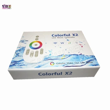 

WS2812B/WS2811/WS2813/USC1903/6803 Music X2 LED Controller Strip Modules DC5V 12V 24V input MAX 1000pixels with RF Touch Remote