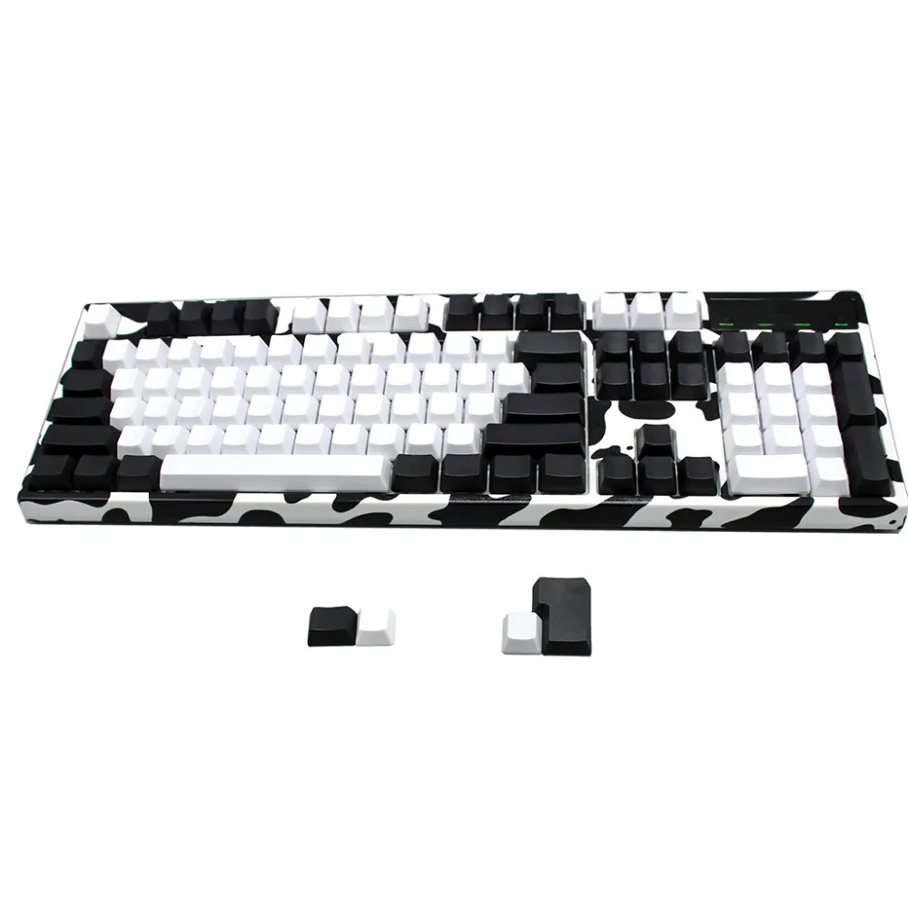 YMDK 104 пустой ANSI ISO белый черный смешанный PBT OEM профиль Keycap для 104 TKL 60% MX переключатели Механическая игровая клавиатура