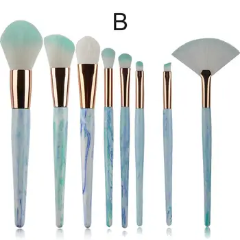 

8pcs Marble Face Foundation Makeup Brushes Cosmetic Set Pro Contour Blusher Eyeshadow Lip Blending Makeup Brushes Set Maquiagem