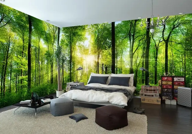 86 Forest Home Decor Shibataea Mural Wall Homes 2017 New Style Wallaper Living Room Custom Hd Forest Landscape Wallpaper For Wall Home Decor
