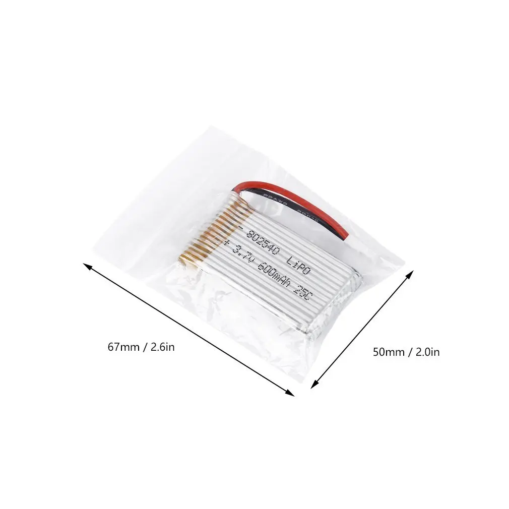 3,7 V 600mAh 25C емкость Lipo батарея 802540 Molex 50005 нет ПВХ изысканно разработанный прочный