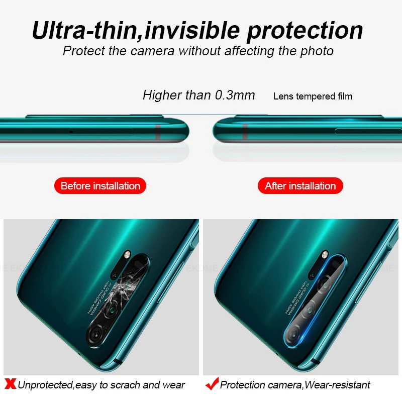 Пленка для объектива с защитой от царапин закаленное стекло Huawei P Smart P20 Lite 2019 P30 Pro