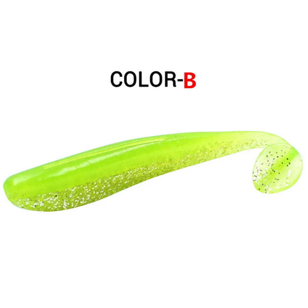 6PCS/Lot 9cm 3.5g Wobblers Fishing Lures Easy Shiner Jig Swimbait Silicone Soft Lure Artificial Double Color Bait For Bass Carp