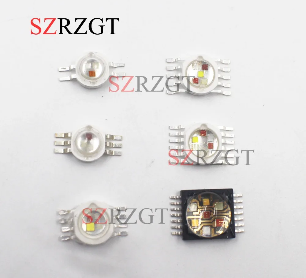 

10PCS RGBW (RGB+W+Y+UV) 6W,9W,12W,15W,21W LED Lamp Emitter Diodes For Stage Lighting High Power LED 45mil Epistar LED Chip