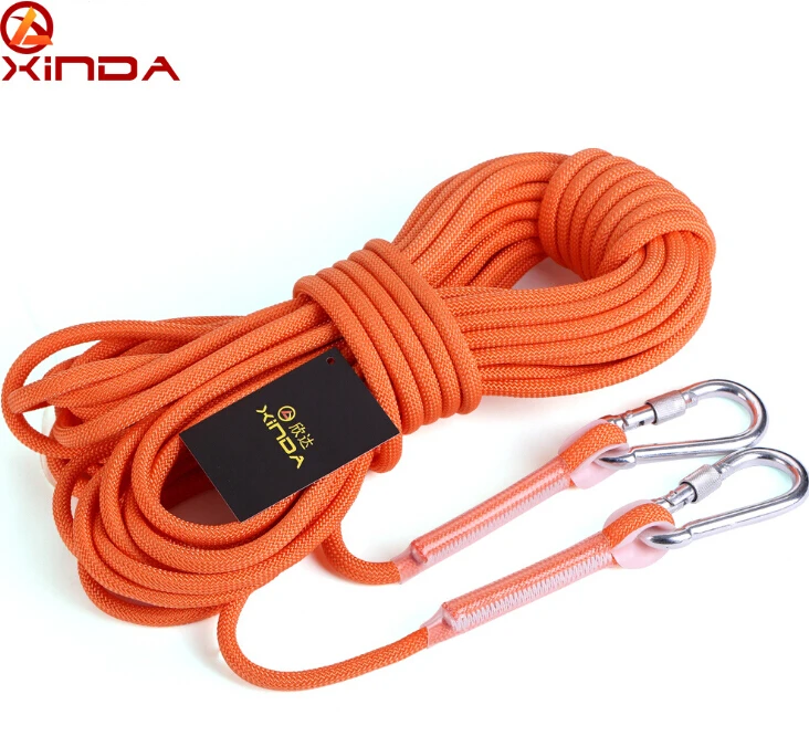 Xinda спуск оборудование открытый веревка для скалолазания шнур веревку, альпинизм 10 м Диаметр 9.5 мм